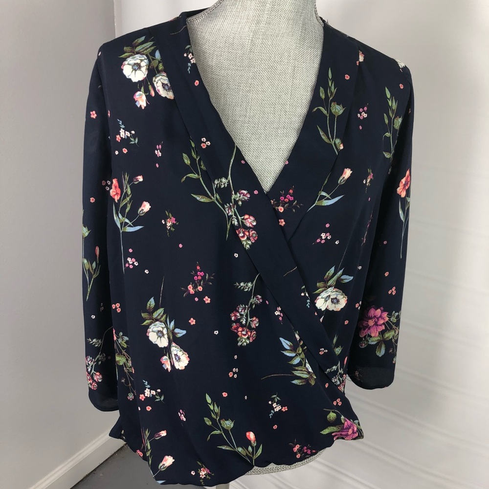 Dark blue blouse